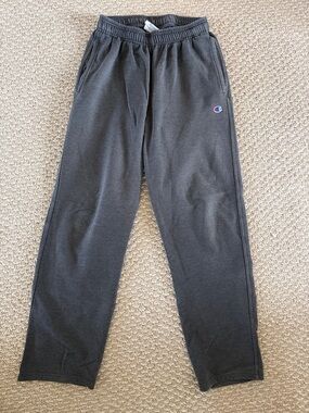 Champion Men’s Dark Gray Sweatpants with Embroidered Logo